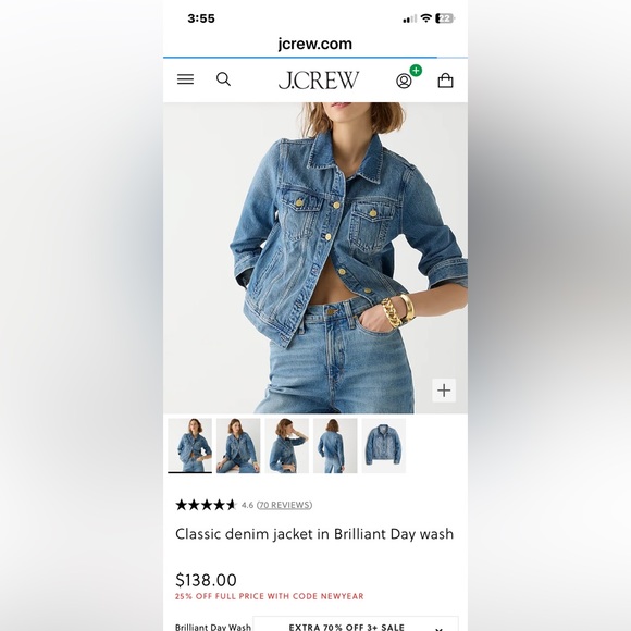 J Crew Denim Jacket Small - Picture 5 of 5